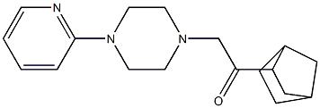 2-(3-bicyclo[2.2.1]heptanyl)-1-(4-pyridin-2-ylpiperazin-1-yl)ethanone 化学構造式