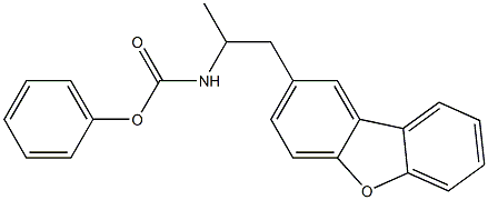 phenyl N-(1-dibenzofuran-2-ylpropan-2-yl)carbamate Struktur