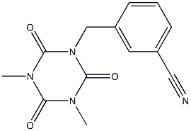  3-[(3,5-dimethyl-2,4,6-trioxo-1,3,5-triazinan-1-yl)methyl]benzonitrile