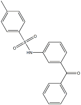 N-(3-benzoylphenyl)-4-methylbenzenesulfonamide Struktur