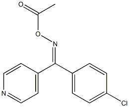 [(Z)-[(4-chlorophenyl)-pyridin-4-ylmethylidene]amino] acetate Struktur