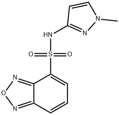 N-(1-methylpyrazol-3-yl)-2,1,3-benzoxadiazole-4-sulfonamide Structure