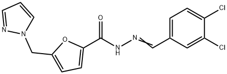 1006672-78-1 N-[(Z)-(3,4-dichlorophenyl)methylideneamino]-5-(pyrazol-1-ylmethyl)furan-2-carboxamide