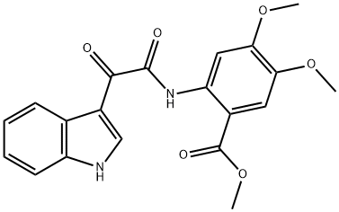 methyl 2-[[2-(1H-indol-3-yl)-2-oxoacetyl]amino]-4,5-dimethoxybenzoate Structure