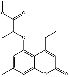 methyl 2-(4-ethyl-7-methyl-2-oxochromen-5-yl)oxypropanoate Structure