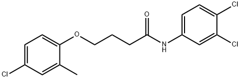 4-(4-chloro-2-methylphenoxy)-N-(3,4-dichlorophenyl)butanamide Structure