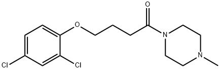 4-(2,4-dichlorophenoxy)-1-(4-methylpiperazin-1-yl)butan-1-one Structure