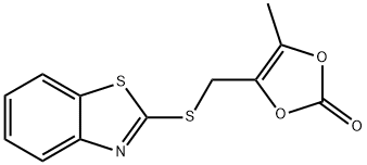 4-(1,3-benzothiazol-2-ylsulfanylmethyl)-5-methyl-1,3-dioxol-2-one Structure