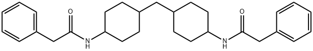 2-phenyl-N-[4-[[4-[(2-phenylacetyl)amino]cyclohexyl]methyl]cyclohexyl]acetamide Structure