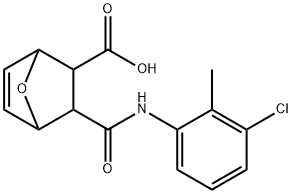 2-[(3-chloro-2-methylphenyl)carbamoyl]-7-oxabicyclo[2.2.1]hept-5-ene-3-carboxylic acid,1024550-05-7,结构式