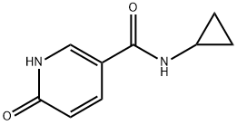 N-cyclopropyl-6-oxo-1H-pyridine-3-carboxamide 化学構造式