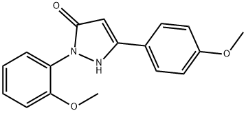 2-(2-methoxyphenyl)-5-(4-methoxyphenyl)-1H-pyrazol-3-one|