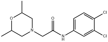 N-(3,4-dichlorophenyl)-2-(2,6-dimethylmorpholin-4-yl)acetamide Structure