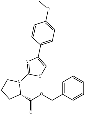 benzyl 1-[4-(4-methoxyphenyl)-1,3-thiazol-2-yl]pyrrolidine-2-carboxylate Structure