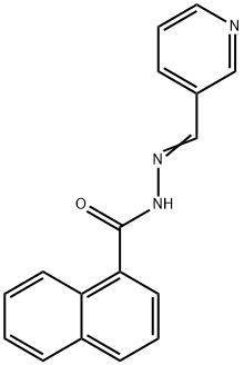 N-[(E)-pyridin-3-ylmethylideneamino]naphthalene-1-carboxamide Structure