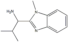 2-methyl-1-(1-methylbenzimidazol-2-yl)propan-1-amine Structure