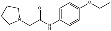 N-(4-ethoxyphenyl)-2-pyrrolidin-1-ylacetamide 化学構造式