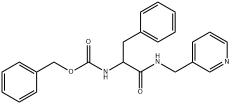 benzyl N-[1-oxo-3-phenyl-1-(pyridin-3-ylmethylamino)propan-2-yl]carbamate Structure