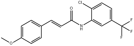 (E)-N-[2-chloro-5-(trifluoromethyl)phenyl]-3-(4-methoxyphenyl)prop-2-enamide Structure