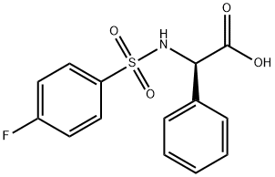 (2R)-2-[(4-fluorophenyl)sulfonylamino]-2-phenylacetic acid,117309-48-5,结构式