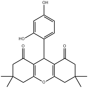 9-(2,4-二羟基苯基)-3,3,6,6-四甲基-3,4,5,6,7,9-六氢-1H-氧杂蒽-1,8(2H)-二酮, 117593-36-9, 结构式