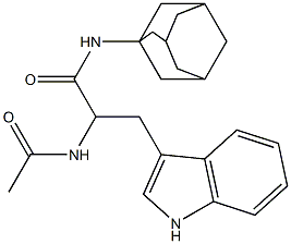 2-acetamido-N-(1-adamantyl)-3-(1H-indol-3-yl)propanamide Structure