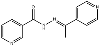 N-[(E)-1-pyridin-4-ylethylideneamino]pyridine-3-carboxamide 结构式