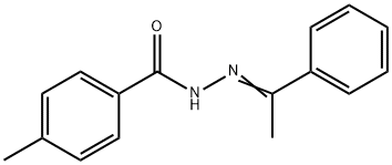 4-methyl-N-[(Z)-1-phenylethylideneamino]benzamide 化学構造式