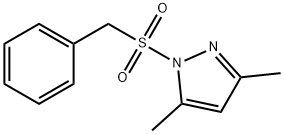 1-benzylsulfonyl-3,5-dimethylpyrazole 化学構造式