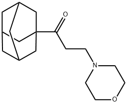 1-(1-adamantyl)-3-morpholin-4-ylpropan-1-one Struktur