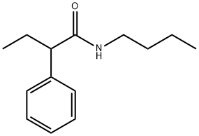 N-butyl-2-phenylbutanamide 化学構造式