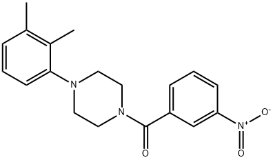 [4-(2,3-dimethylphenyl)piperazin-1-yl]-(3-nitrophenyl)methanone 结构式