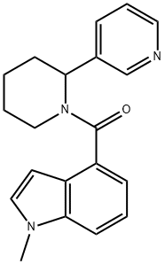 (1-methylindol-4-yl)-(2-pyridin-3-ylpiperidin-1-yl)methanone,2060363-37-1,结构式