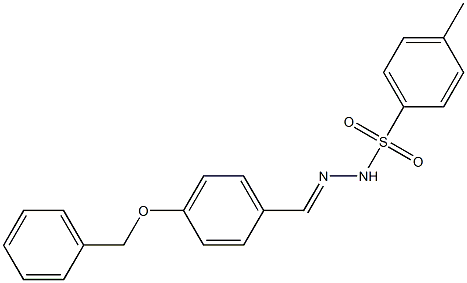 4-methyl-N-[(E)-(4-phenylmethoxyphenyl)methylideneamino]benzenesulfonamide 结构式