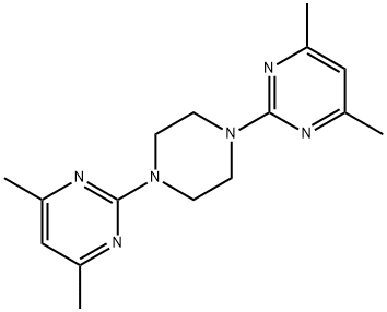 2-[4-(4,6-dimethylpyrimidin-2-yl)piperazin-1-yl]-4,6-dimethylpyrimidine Struktur