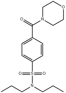 4-(morpholine-4-carbonyl)-N,N-dipropylbenzenesulfonamide 化学構造式