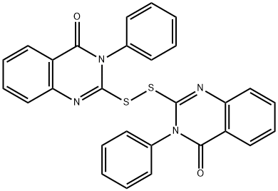 2-[(4-oxo-3-phenylquinazolin-2-yl)disulfanyl]-3-phenylquinazolin-4-one,23285-07-6,结构式