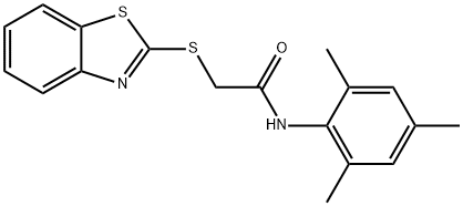 244630-32-8 2-(1,3-benzothiazol-2-ylsulfanyl)-N-(2,4,6-trimethylphenyl)acetamide