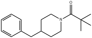 1-(4-ベンジルピペリジノ)-2,2-ジメチル-1-プロパノン 化学構造式