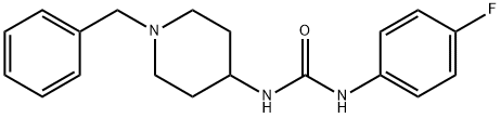 1-(1-benzylpiperidin-4-yl)-3-(4-fluorophenyl)urea 化学構造式