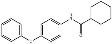 N-(4-phenoxyphenyl)cyclohexanecarboxamide 化学構造式