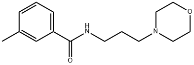 3-methyl-N-(3-morpholin-4-ylpropyl)benzamide,293309-98-5,结构式