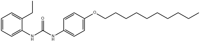 1-(4-decoxyphenyl)-3-(2-ethylphenyl)urea,294652-81-6,结构式