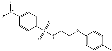 N-[2-(4-methylphenoxy)ethyl]-4-nitrobenzenesulfonamide Struktur