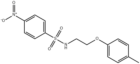 N-[2-(4-methylphenoxy)ethyl]-4-nitrobenzenesulfonamide Structure