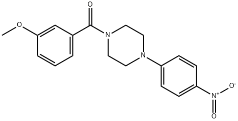 (3-methoxyphenyl)-[4-(4-nitrophenyl)piperazin-1-yl]methanone Structure