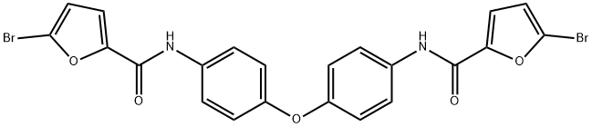 5-bromo-N-[4-[4-[(5-bromofuran-2-carbonyl)amino]phenoxy]phenyl]furan-2-carboxamide Struktur