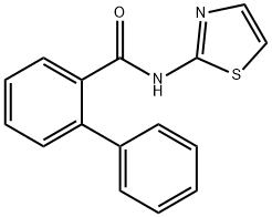 2-phenyl-N-(1,3-thiazol-2-yl)benzamide Struktur