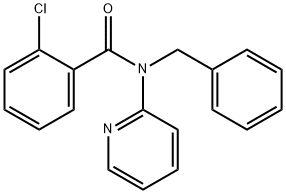 N-benzyl-2-chloro-N-pyridin-2-ylbenzamide 结构式