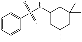 N-(3,3,5-trimethylcyclohexyl)benzenesulfonamide 化学構造式